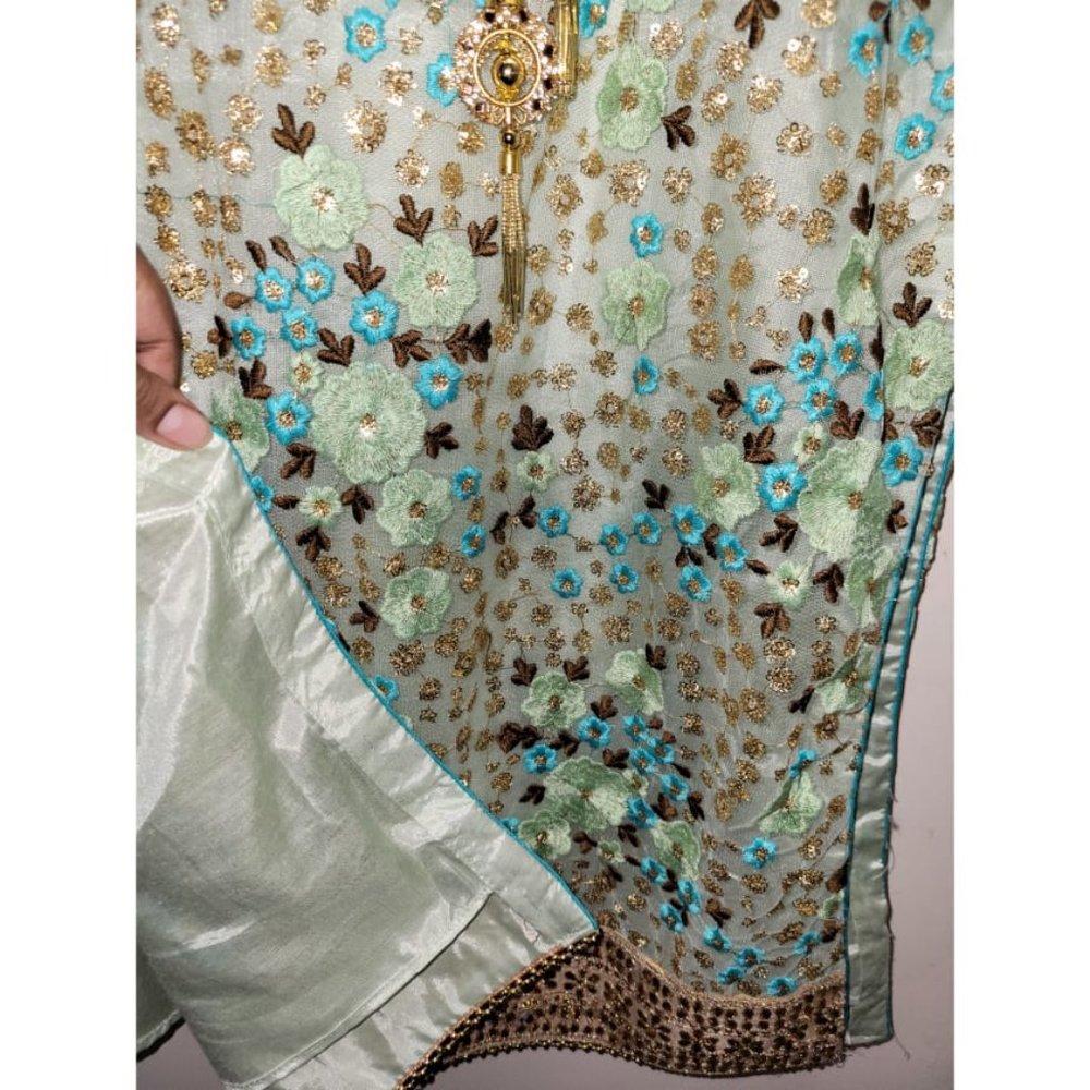 Desi Traditional Indian/Pakistani/Bangladeshi Kameez with Lehenga(Skirt) Dupatta - Picture 10 of 17